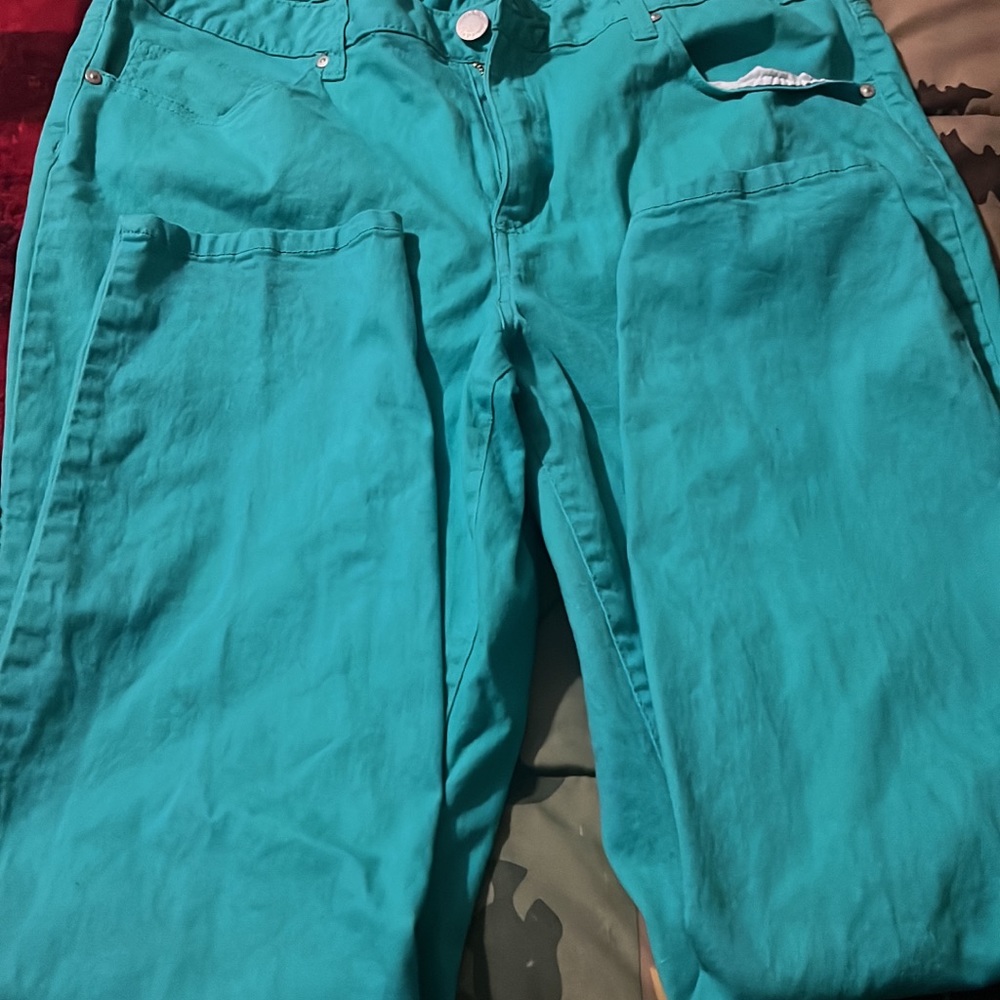 Crown and Ivy Size 18 Teal Jeans